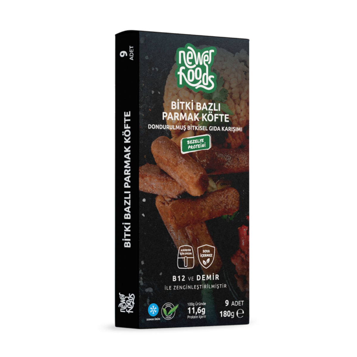 Newer Foods Bitki Bazlı Parmak Köfte 160 gr