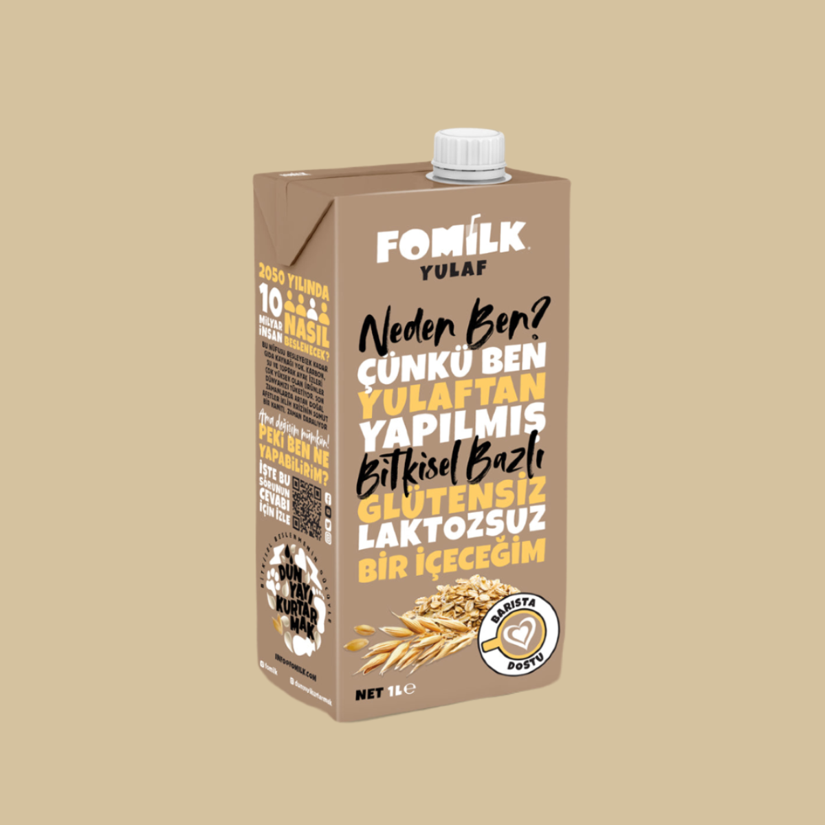 Fomilk Yulaf Sütü 1 L