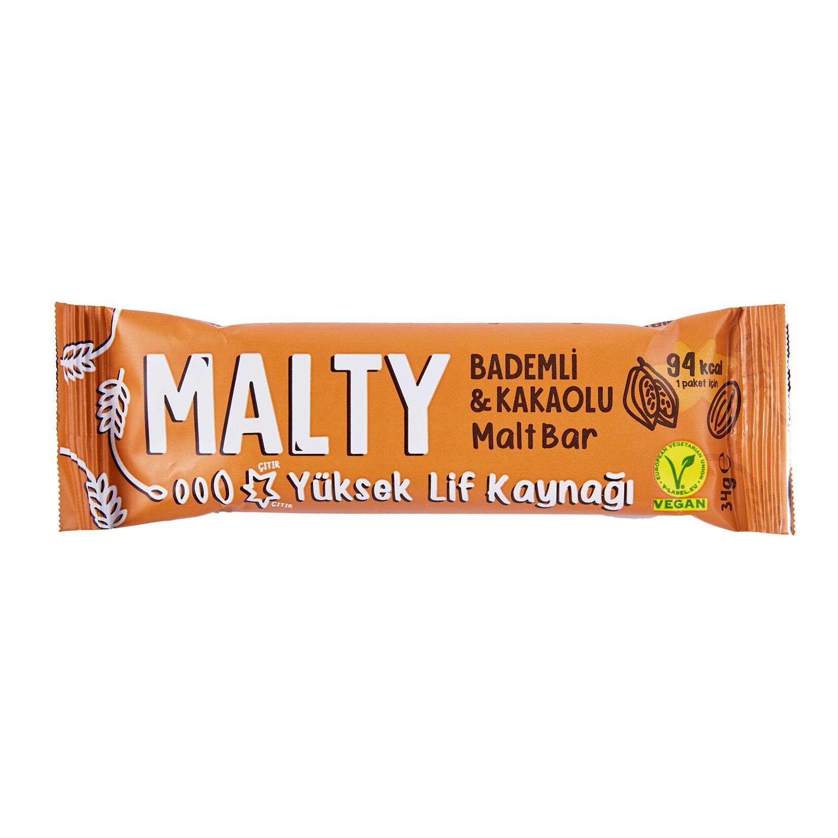 Malty Bademli & Kakaolu Ve Maltlı Meyve Barı 34 g