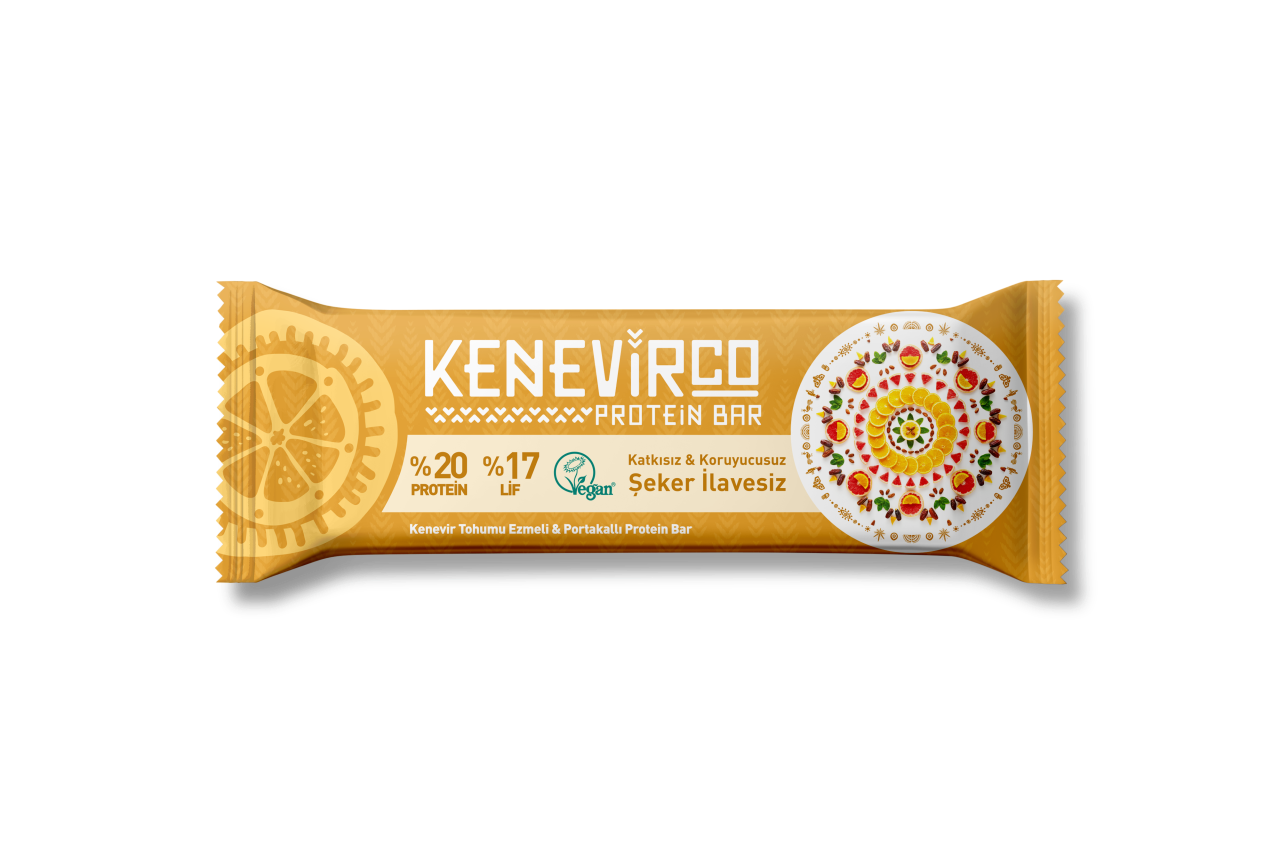 Kenevirco Portakallı Protein Bar 40 g