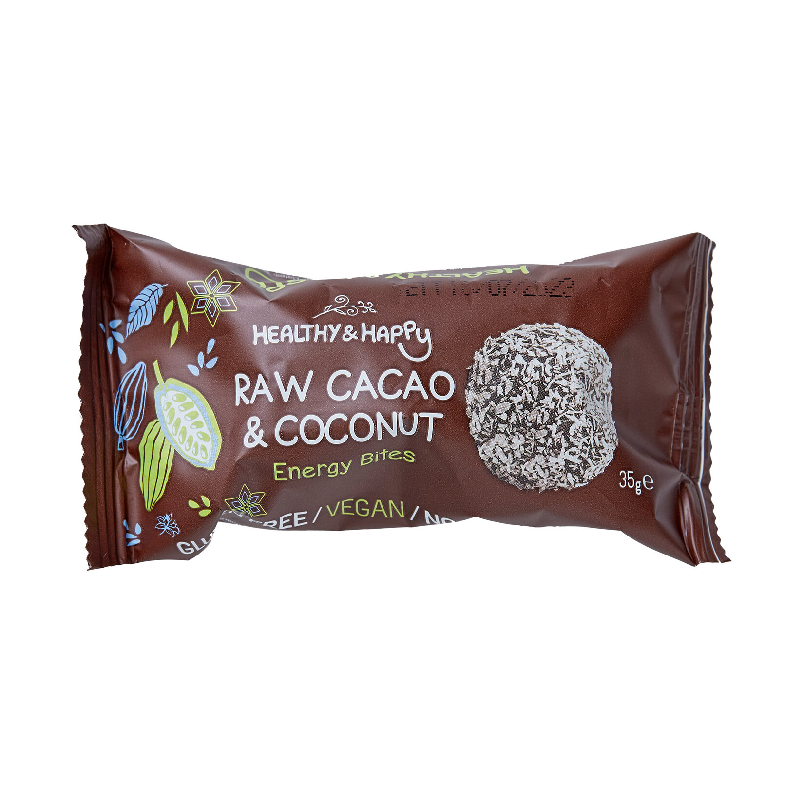 Healthy&Happy Energy Bites Raw Cacao & Coconut 40 g