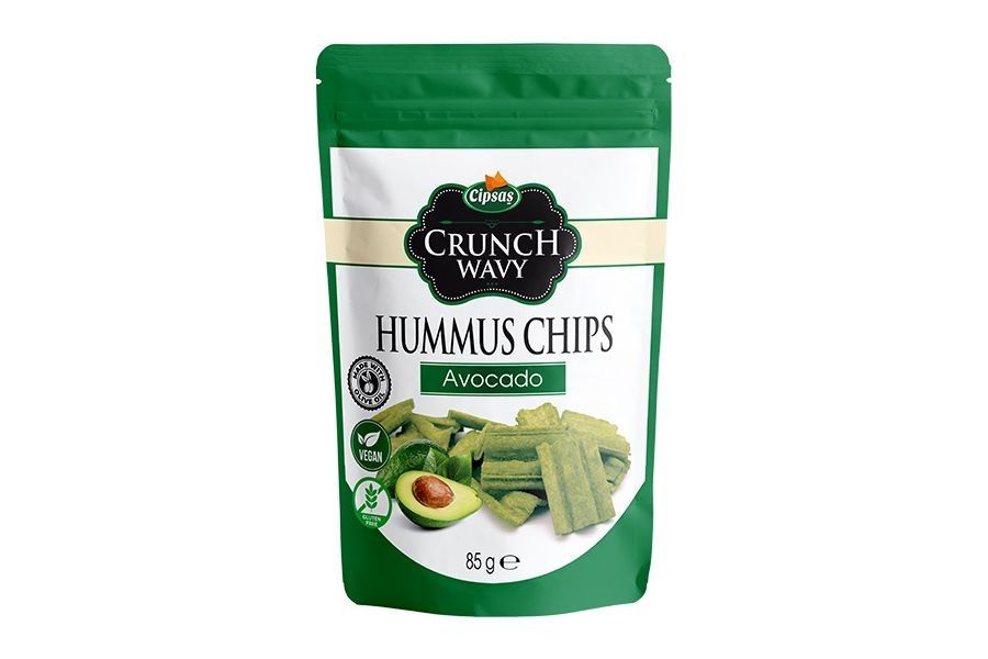 Crunch Wavy Avokado Aromalı Fırınlanmış Nohut Cipsi 85gr