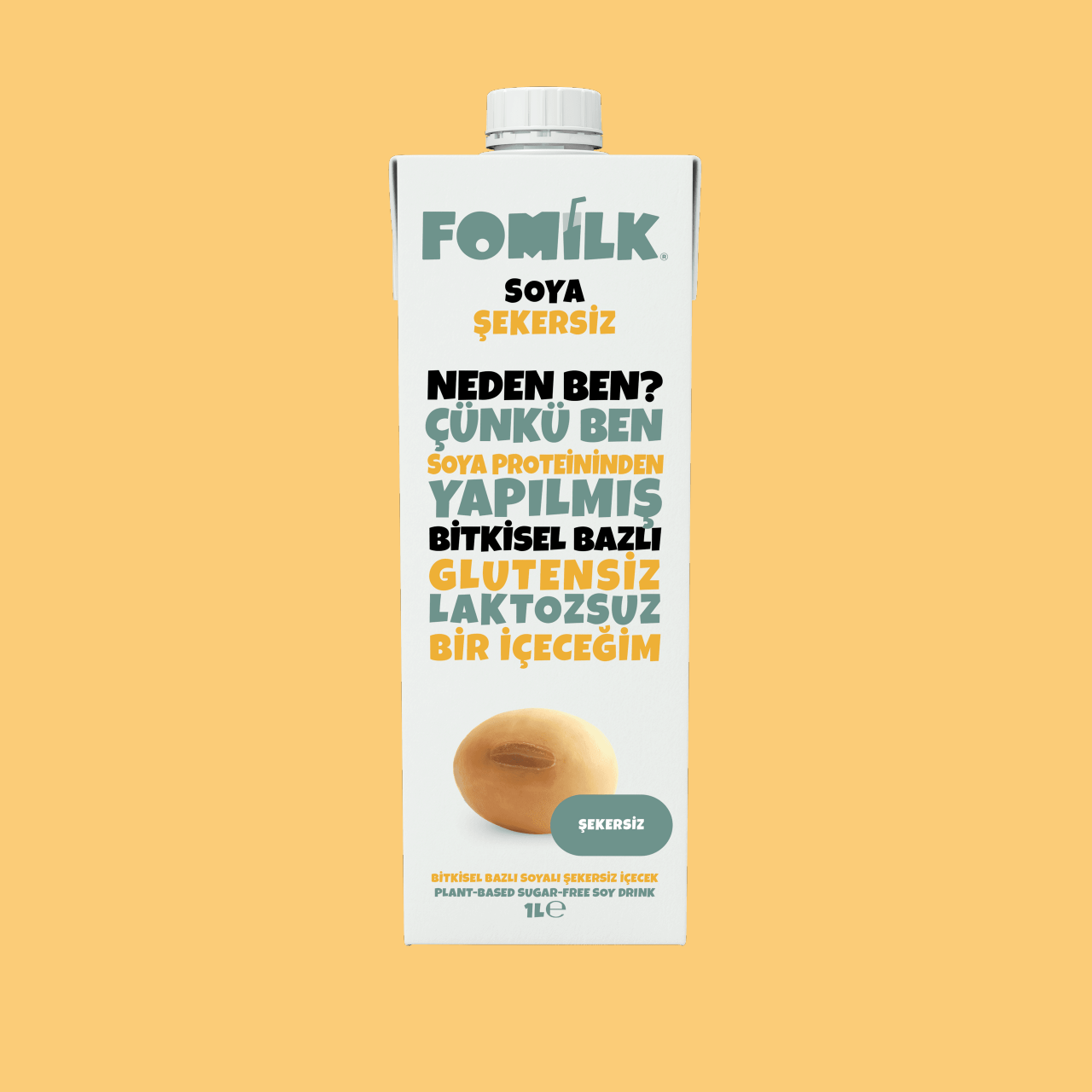 Fomilk Soya Sütü Şekersiz 1 L