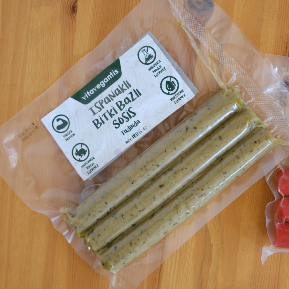 Vitavegantis Ispanaklı Sosis 200 gr