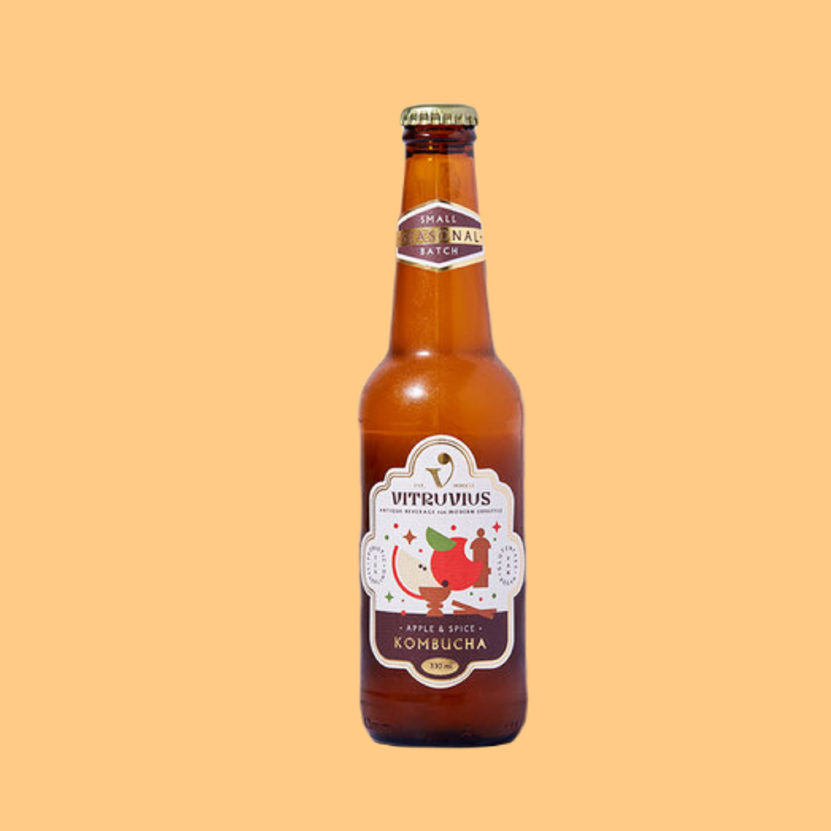 Vitruvius Apple & Spice Kombucha 330 ml