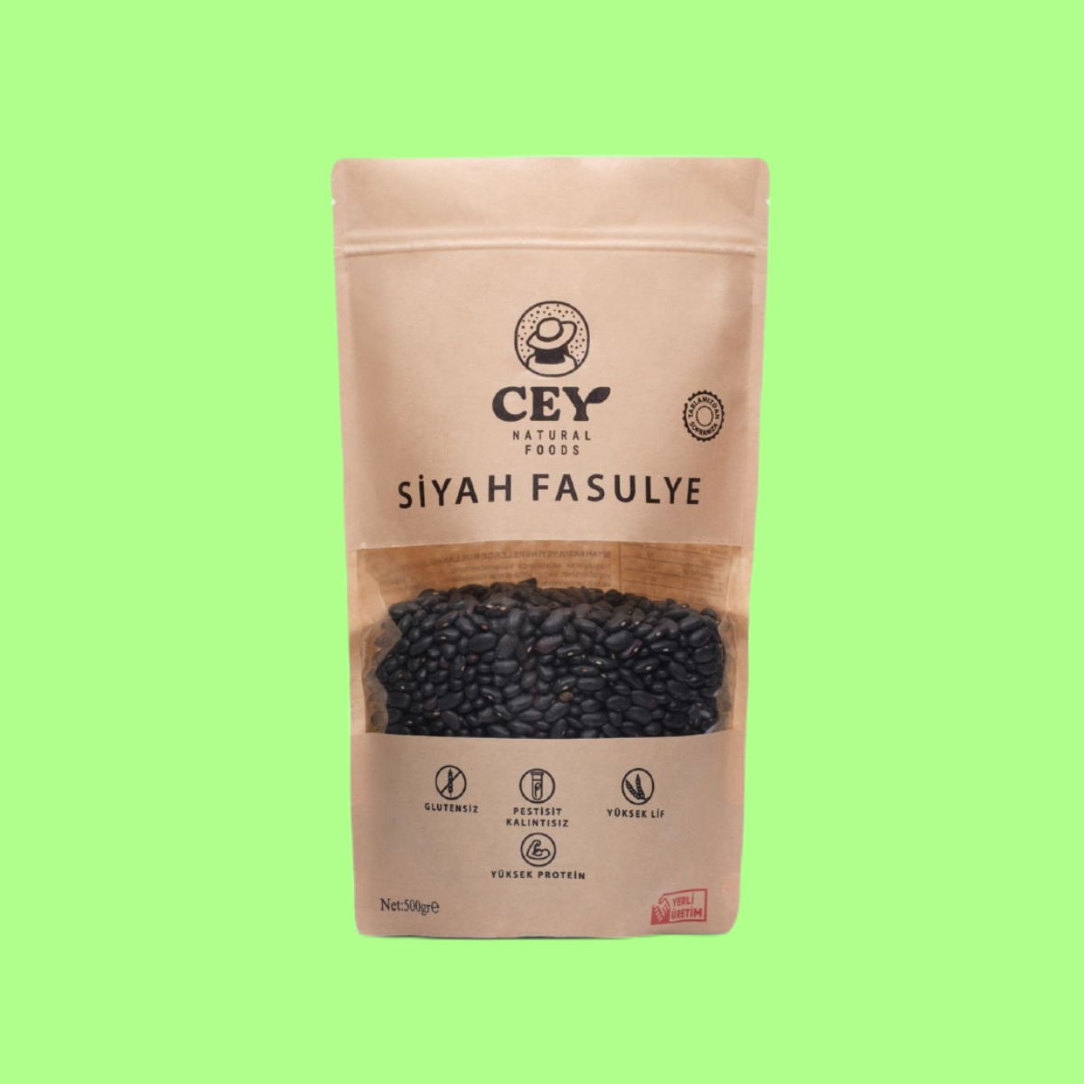 Cey Natural Siyah Fasulye 500 gr