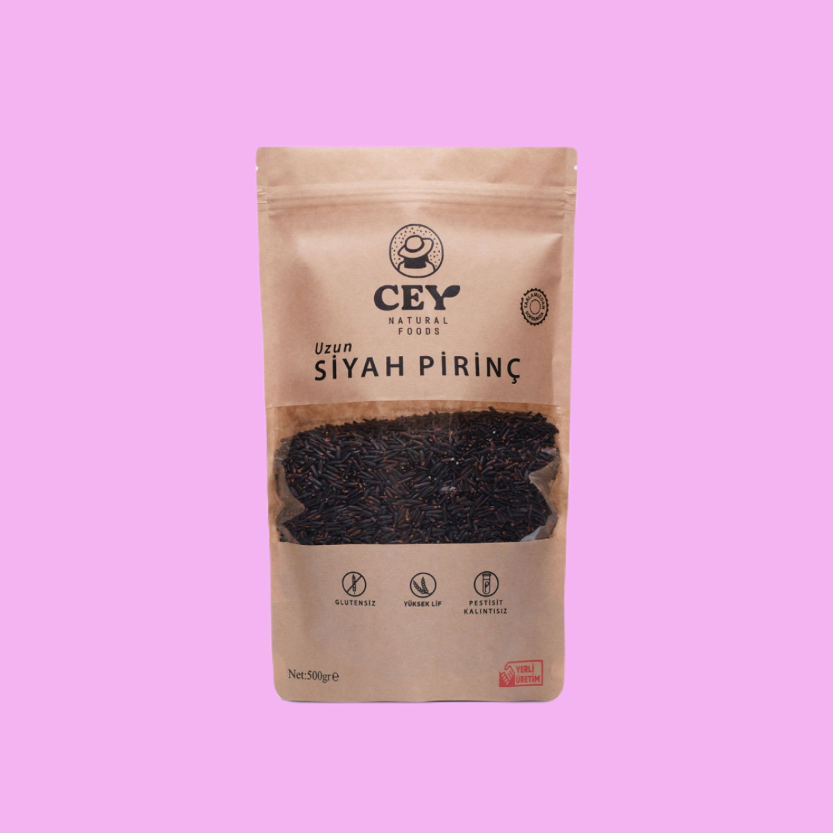 Cey Natural Siyah Pirinç Uzun 500 g