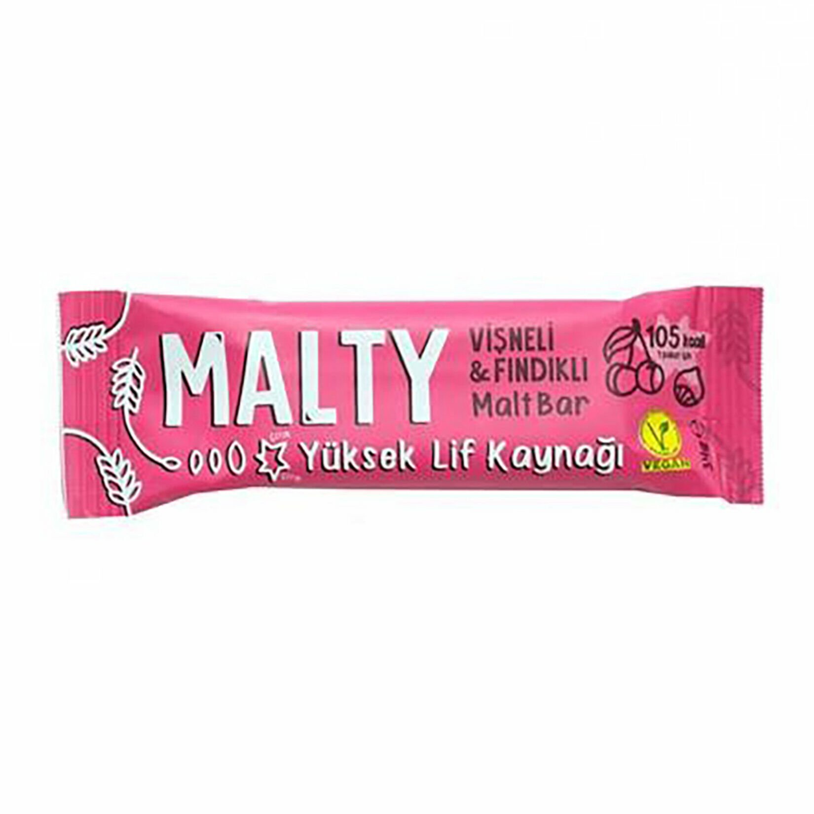 Malty Vişneli & Fındıklı Ve Maltlı Meyve Barı 34 g