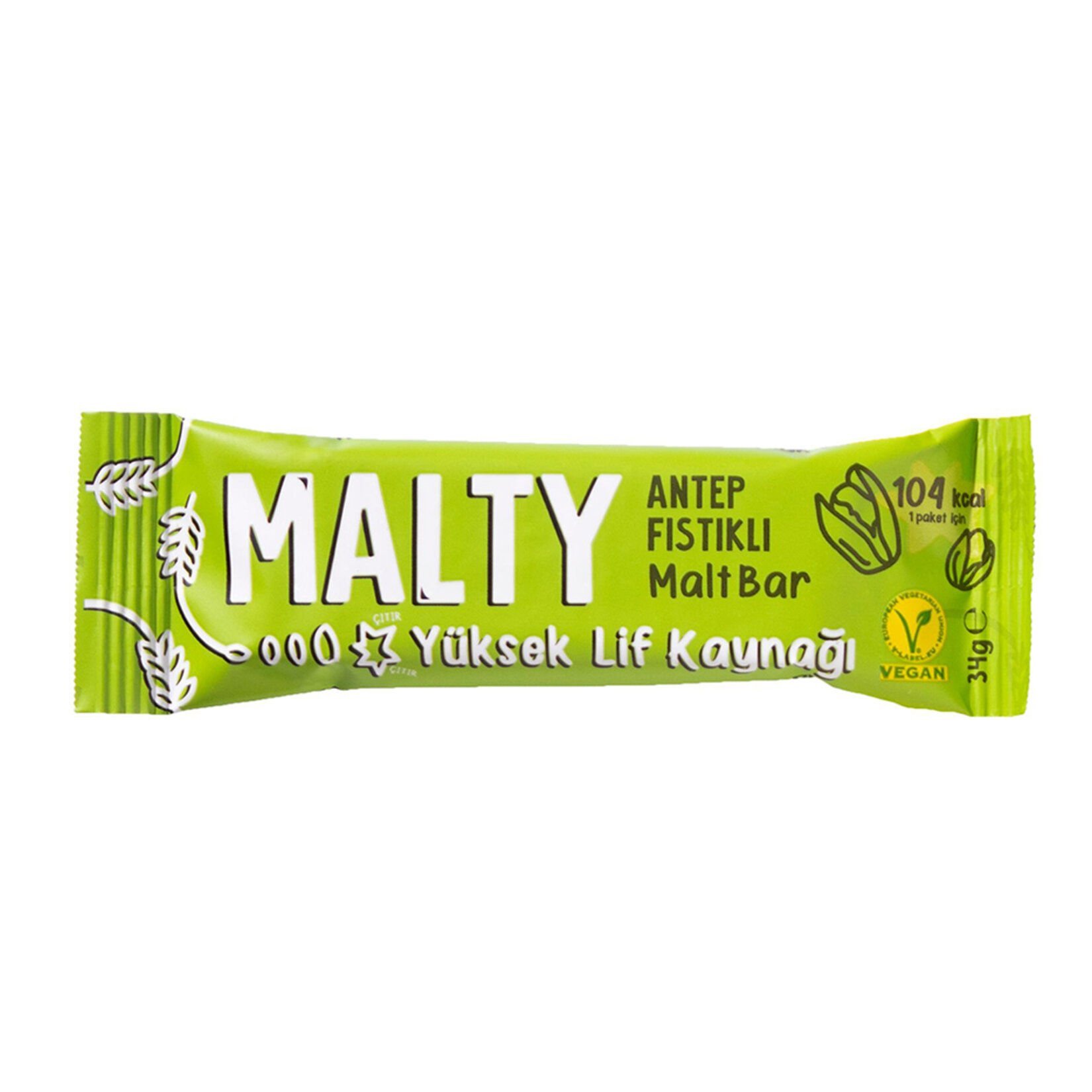 Malty Antep Fıstıklı Ve Maltlı Meyve Barı 34 g