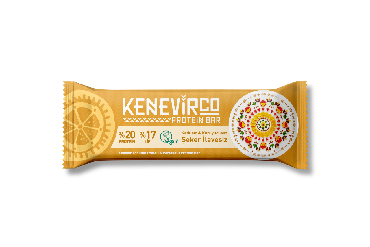Kenevirco Portakallı Protein Bar 40 g