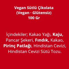 Dolcida Vegan Sütlü Çikolata (Glütensiz - Pirinç Patlaklı) 100 g