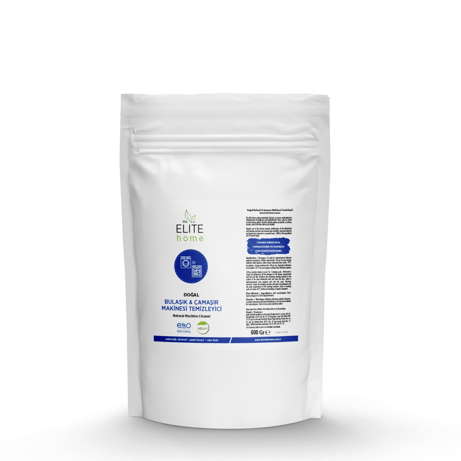 The Elite Home Doğal Çamaşır ve Bulaşık Makinesi Temizleyici 500 gr