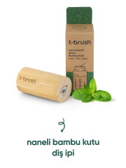 T-Brush Activated Naneli Bambu Kutu Diş İpi