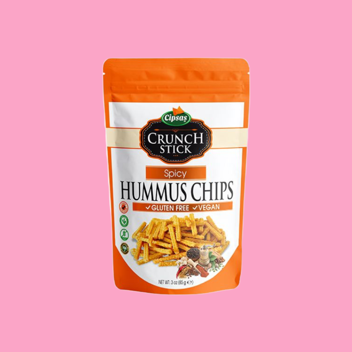 Crunch Stick  Baharat Aromalı Hummus Chips 85 gr