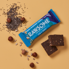 Rawsome Chia ve Kakao Çekirdekli Vegan Protein Bar 40 gr